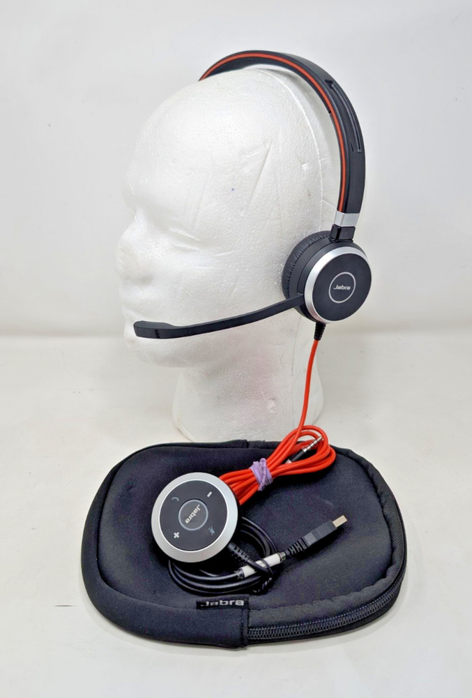 Jabra Evolve 40 UC Mono Wired Headset HSC017 with USB-A Controller TESTED