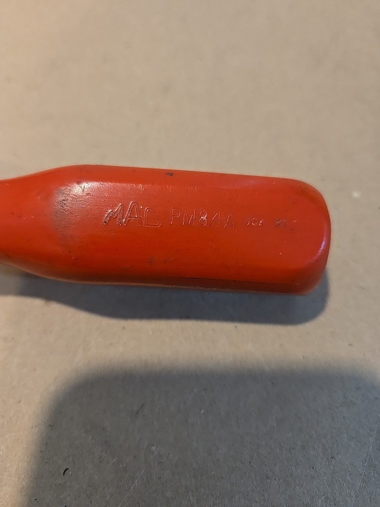 Mac Tools 1/4" Magnetic Bit Driver Red Handle USA MISSING END CAP PM84A