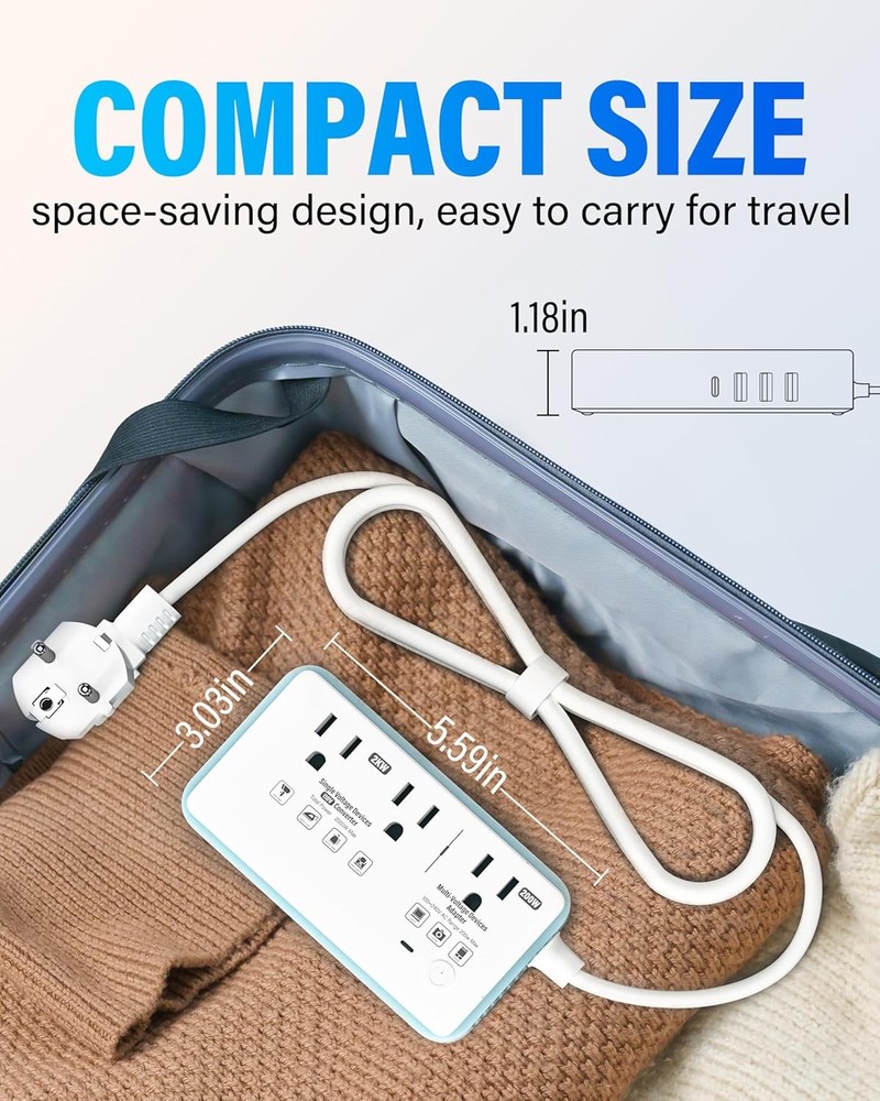 Convertidor Voltaje 220V a 110V 2000W 4 USB