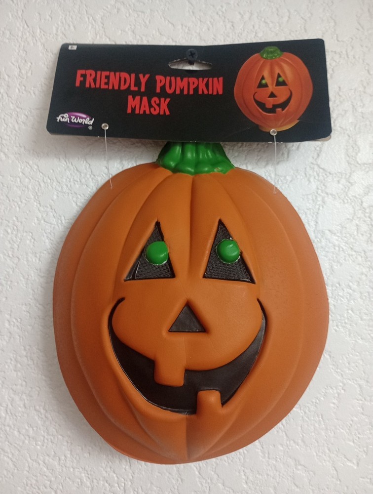 Fun World Halloween Friendly Pumpkin Mask One Size