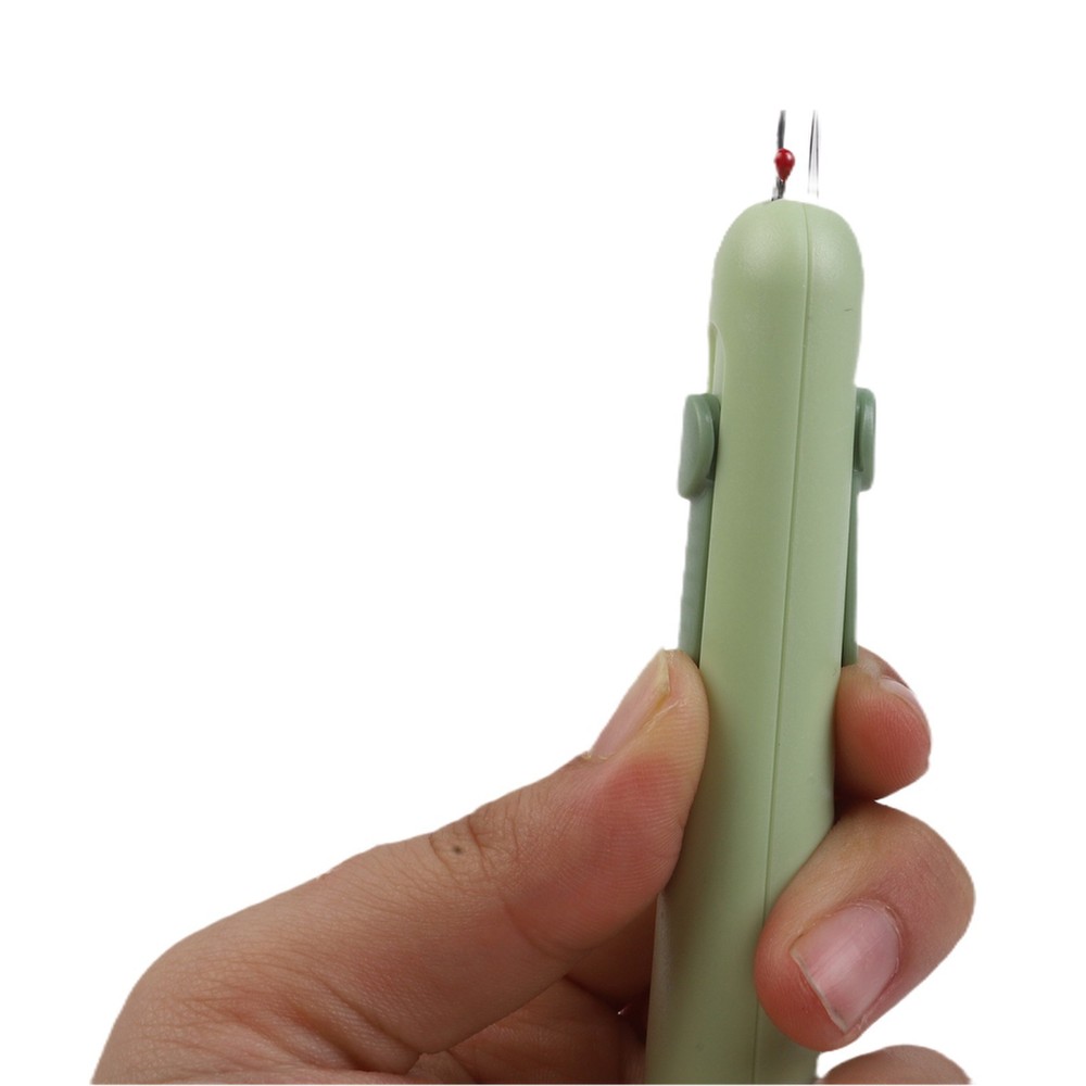 Automatic Needle Threader and Seam Ripper Dual Tool for Sewing Projects