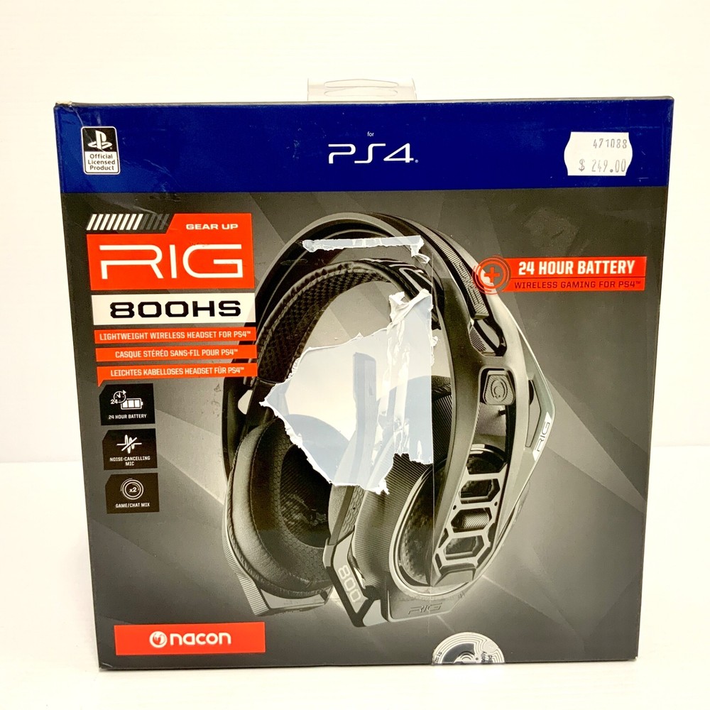 Nacon RIG 800 HS Wireless Headset + Box - PC / PS4 / PS5 - Tested & Working