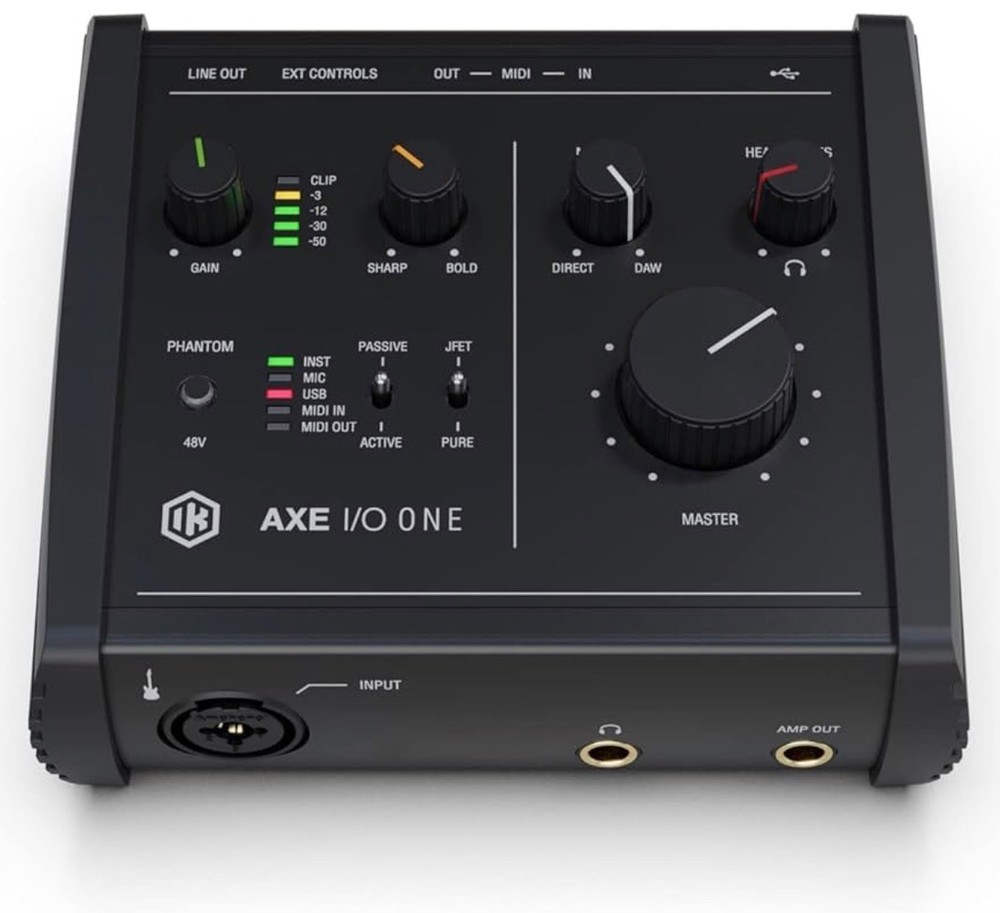 IK Multimedia AXE I/O ONE 1-Channel USB-C Audio Interface ISSUE