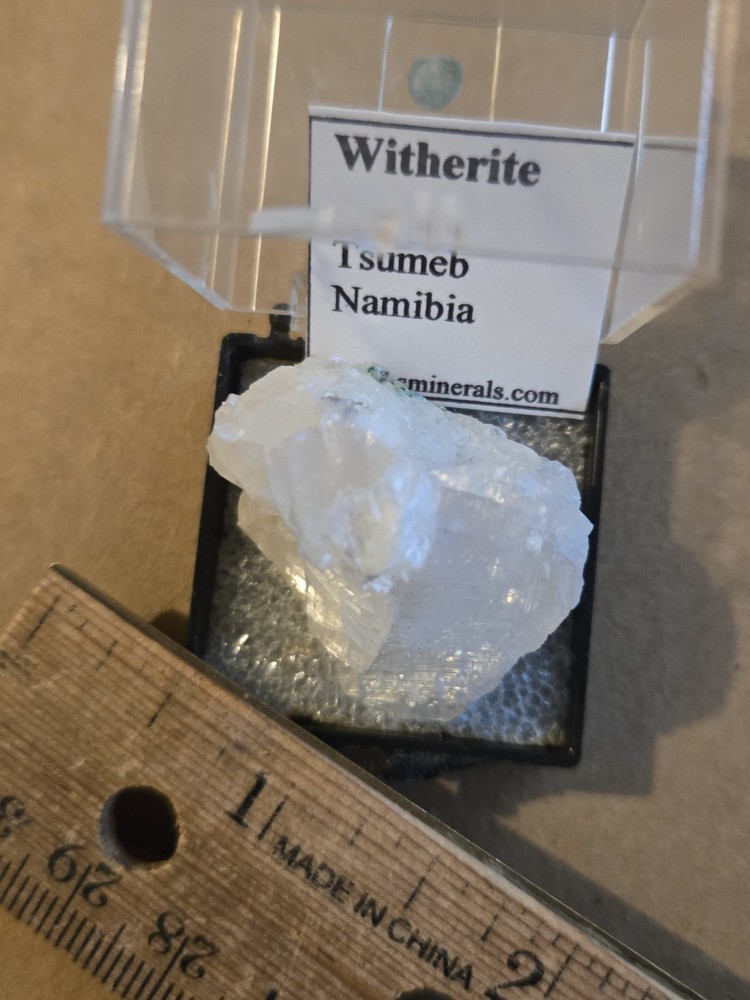 Beautiful White witherite thumbnail specimen