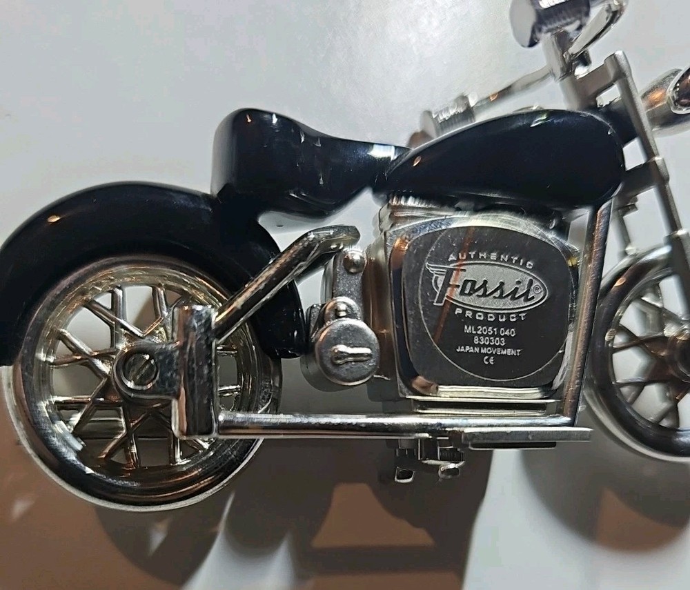 Fossil Limited Edition Motorcycle Clock - Needs Battery