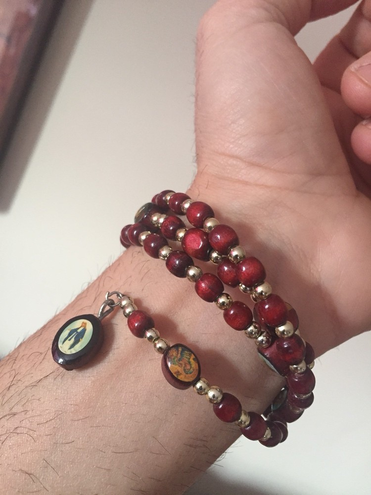 Bracelet Escapulario Saints Beaded Unisex