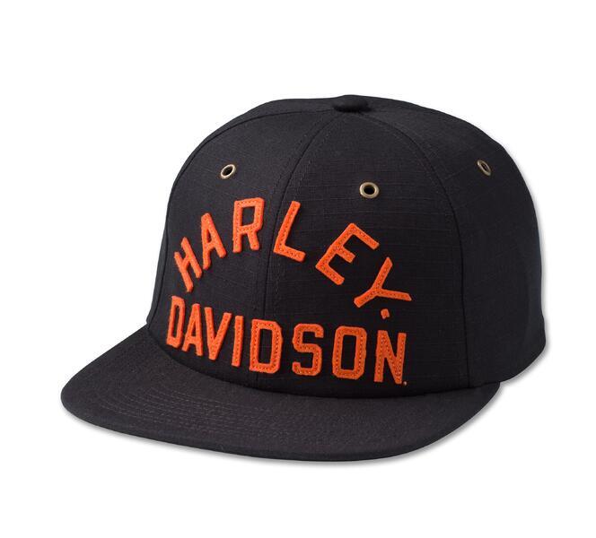 Harley-Davidson Men's ""Staple Unstructured Cap"" Snapback 97736-23VM Black