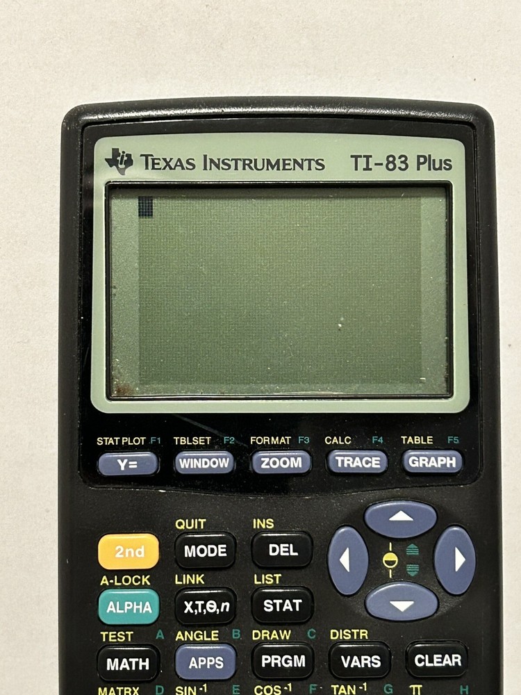 TI-83 Plus Graphing Calculator With Cover Tested Working Texas Instruments