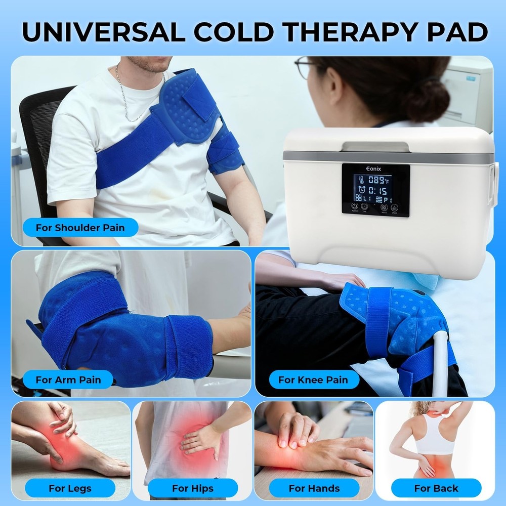 EONIX Cold Therapy Machine with Programmable Timer,Compact and Portable Ice M...