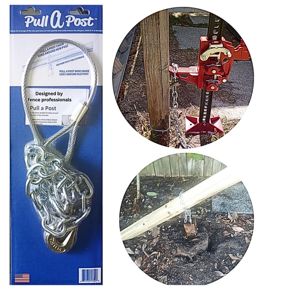 Fence Post removal tool,  Pull A Post , use your jack or 4x4 lever or tractor