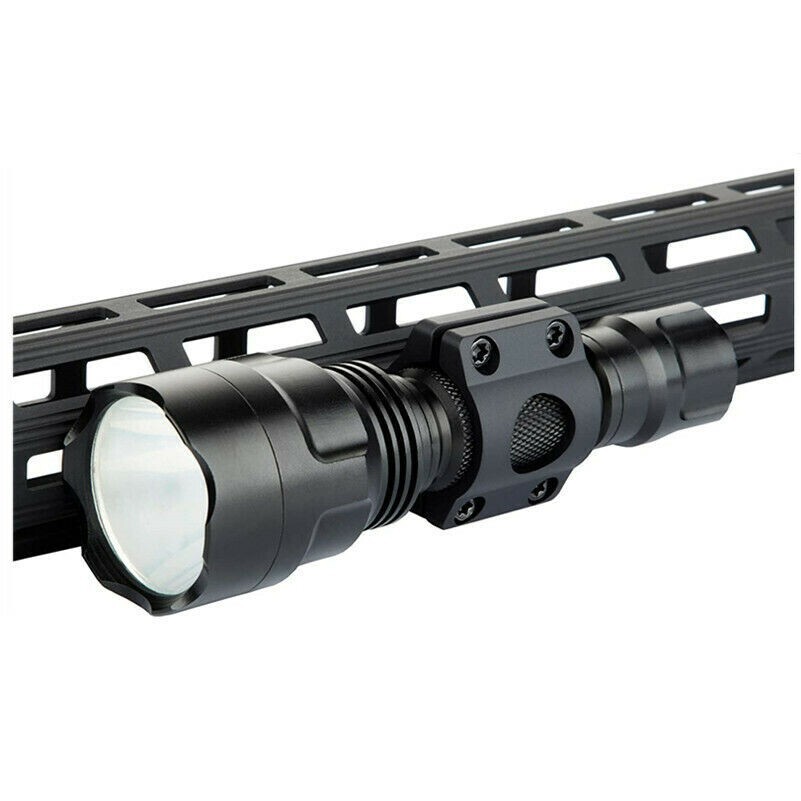 Tactical M-LOK Offset Light Mount 1" Ring Mount for Flashlight Scope MLOK Rail