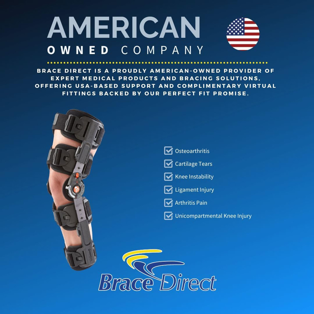 OA ROM Unloader Knee Brace - Adjustable Offloading for Degenerative Joint Diseas