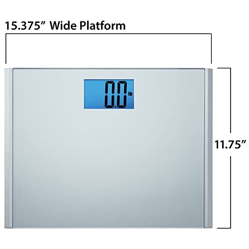 Eat Smart Precision Plus Digital Bathroom Scale, 440-lb Capacity, Wide