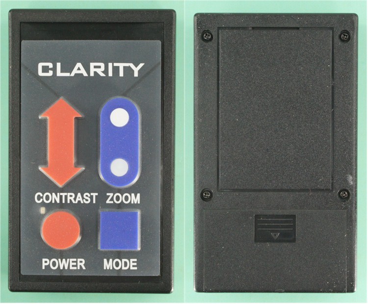 Clarity REPLACEMENT Remote Control for PCMate Portable Video Magnifier
