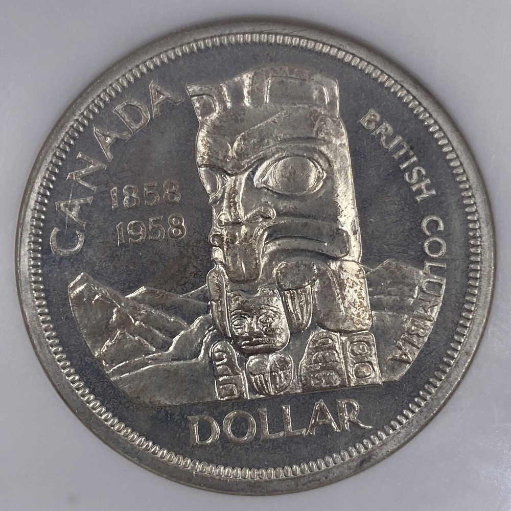 1958 Canada Silver Dollar NGC PL 64