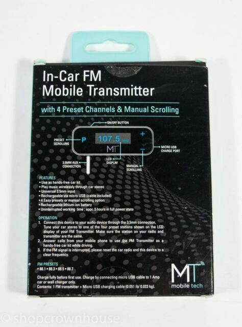 Mobile Tech In-car Fm Mobile Transmitter In Box