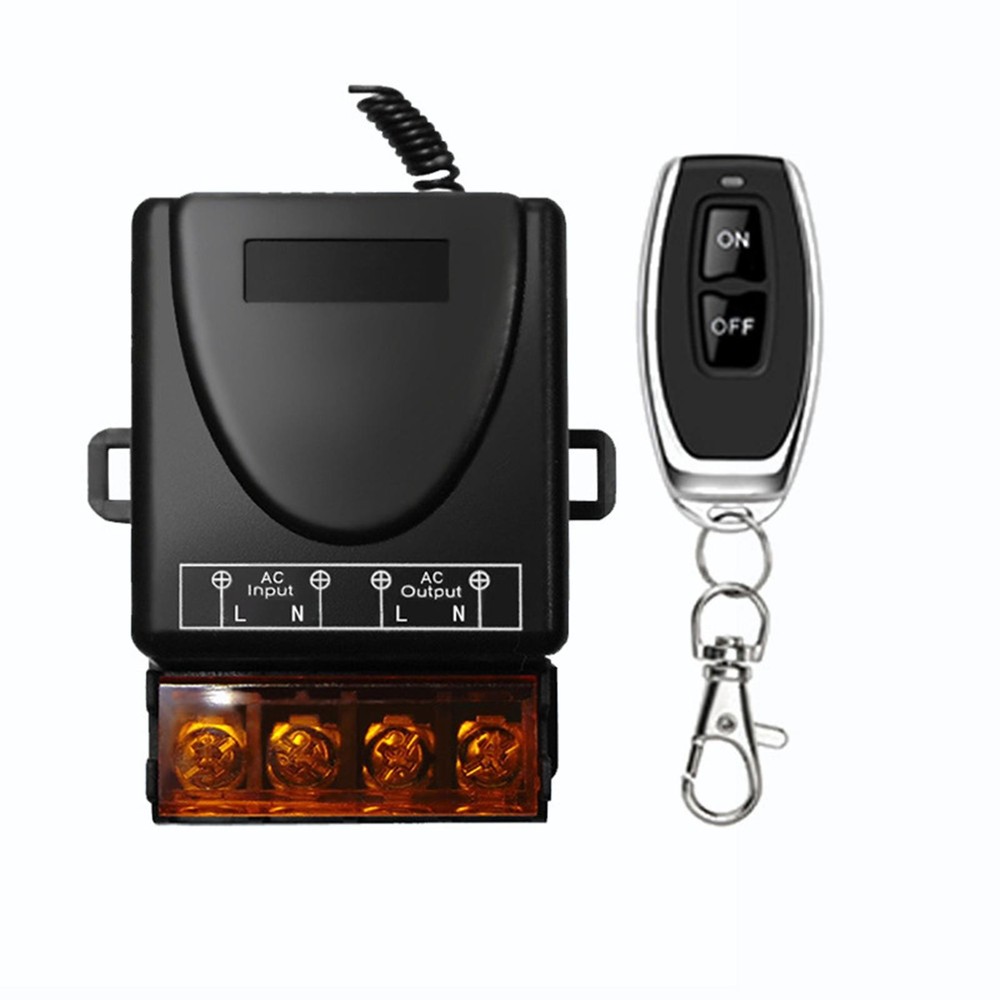 1Pcs AC 90-220V 30A RF Relay Wireless Remote Control Switch + 433MHz Remote k