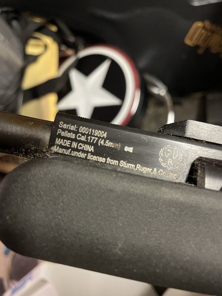 Ruger BlackHawk Air Rifle .177 Caliber & 4x32 Scope Break Barrel