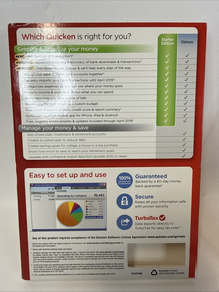 Intuit Quicken 2012 Starter Edition Personal Finances (Windows PC) Fast Ship