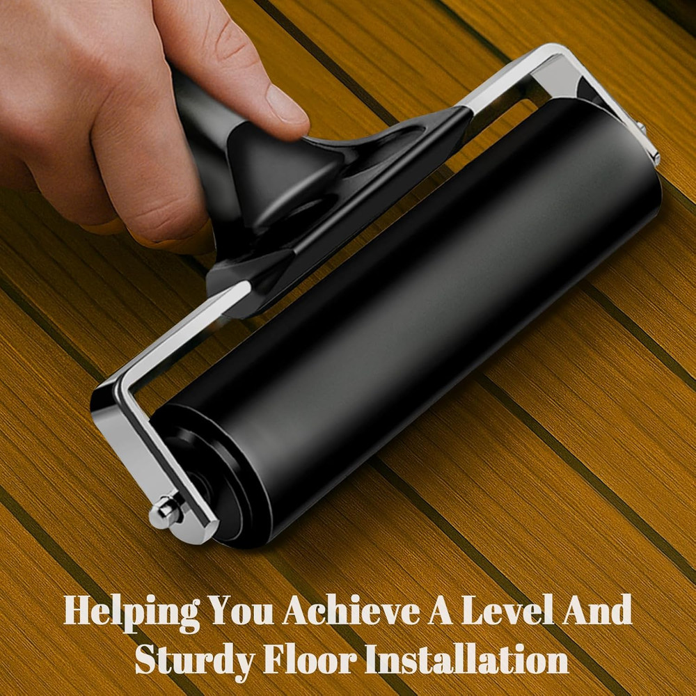 3 Pack Rubber Brayer Rollers for Crafting, Hard Rubber Rollers for Printmaking