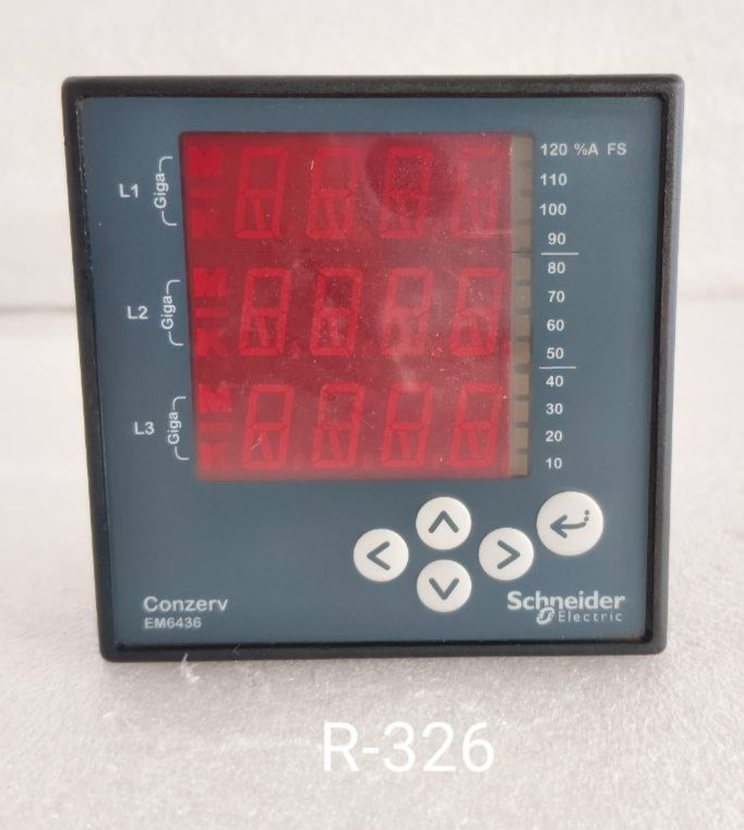SCHNEIDER ELECTRIC ENERGY METER DUAL SOURCE EM6436 USED