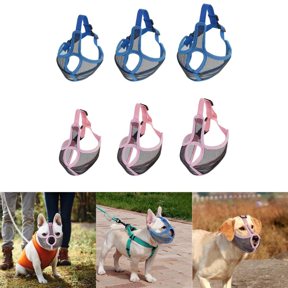 Short Snout muzzle, Dog Mask Mesh Mouth Muzzle for Anti