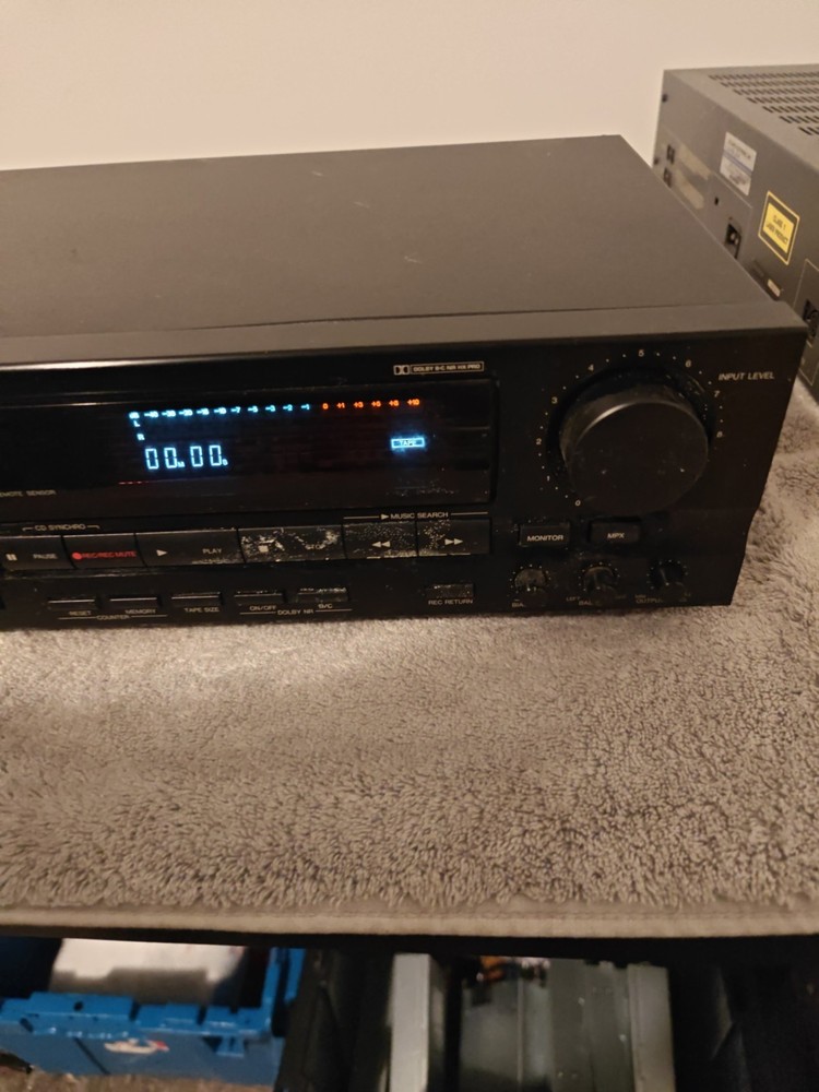 DENON DRM-740 Stereo 3-HEAD System Cassette Deck Player
