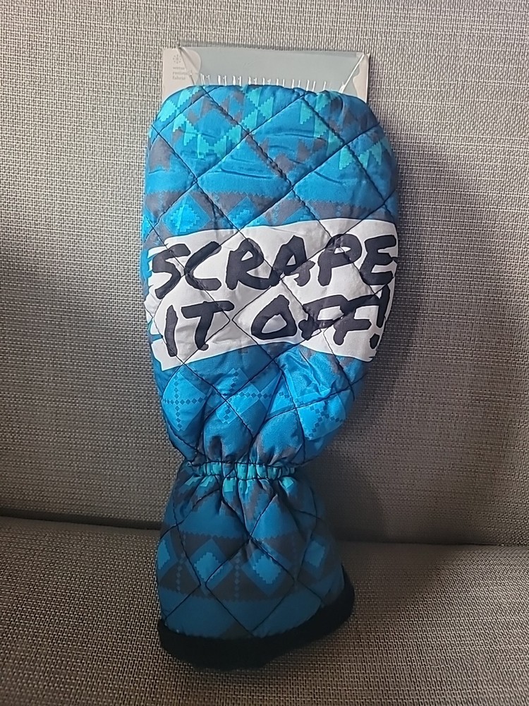 Ice Scrapper With Warm Mitten Glove