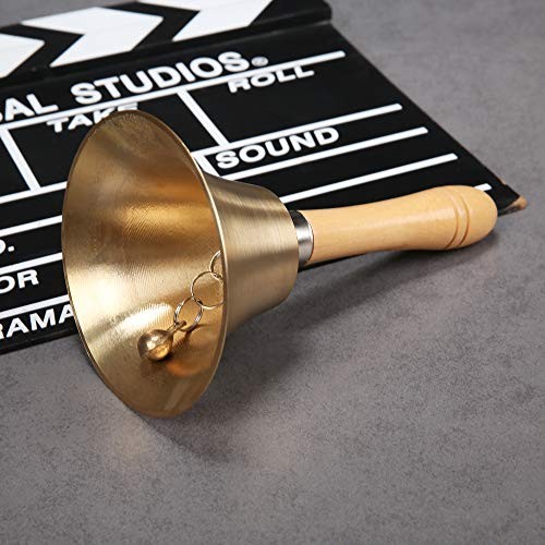 Super Loud Solid Brass Hand Call Bell 3.15 inch