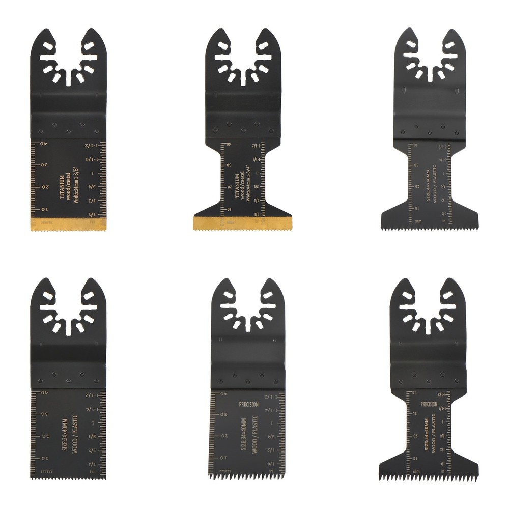 110-Piece Oscillating Saw Blades Set 6 Type Quick Release Multi Tool Blades
