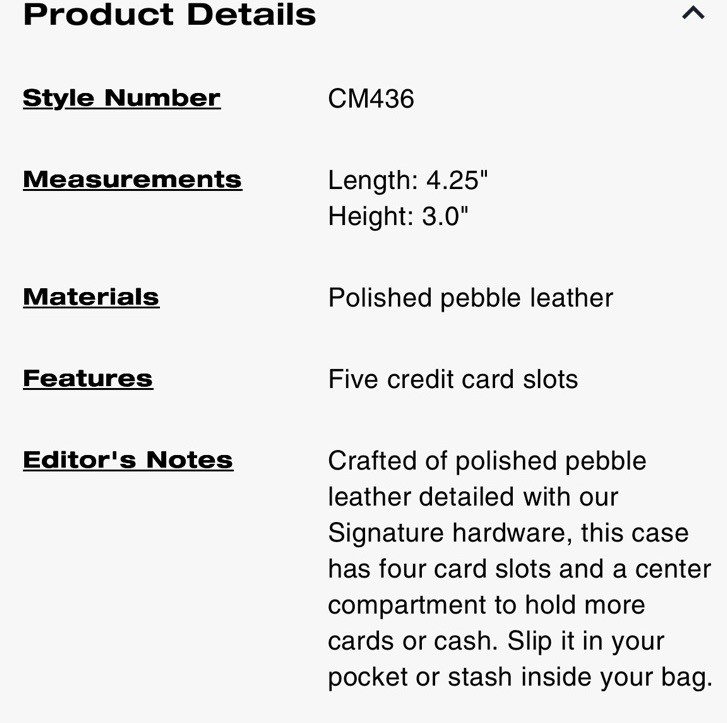 Coach Essential Card Case Black/gold