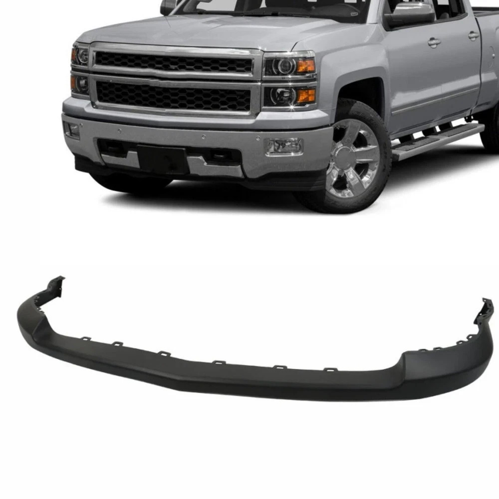 Primed Plastic Front Upper Bumper Cover Replacement for Silverado 1500 2014-2015