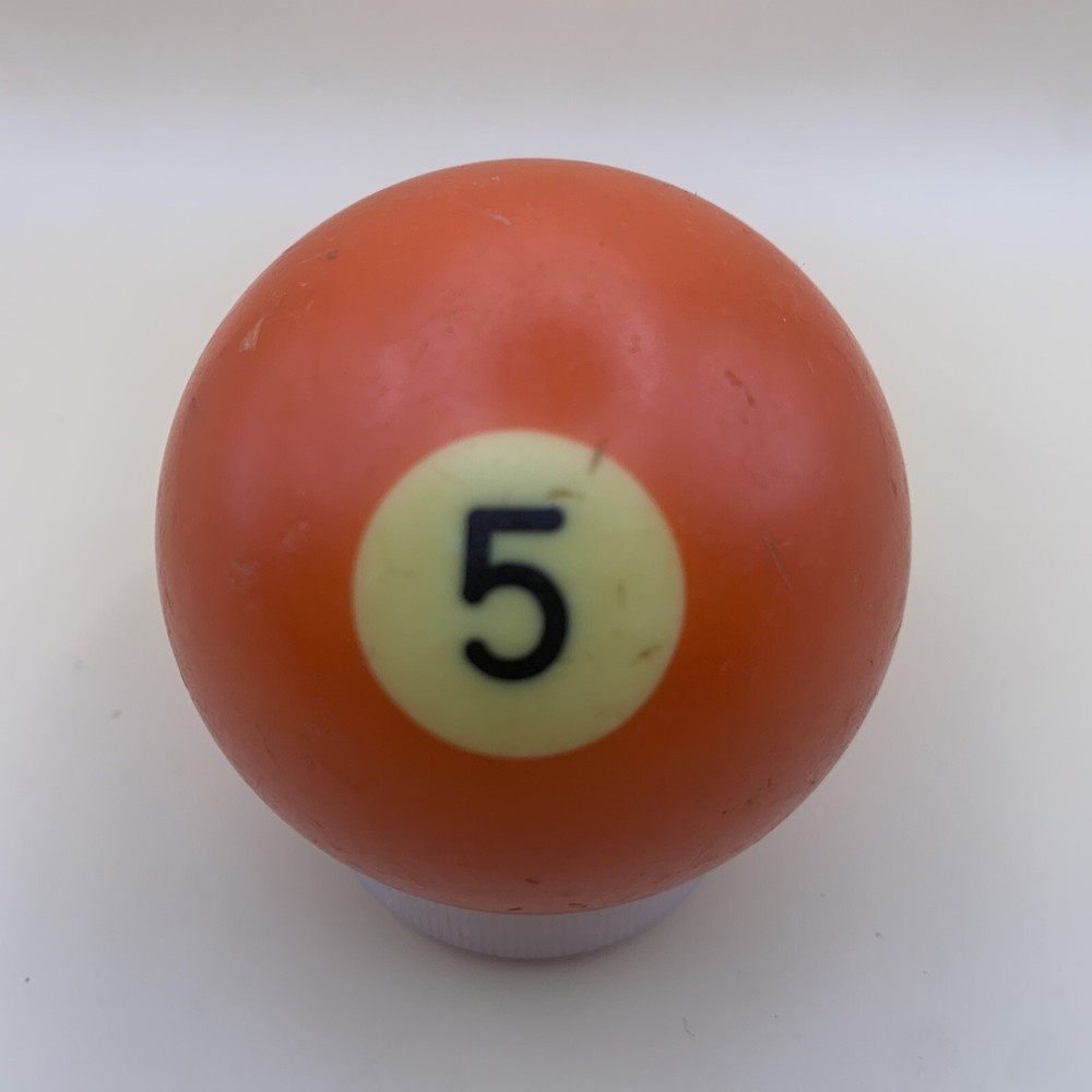 Vintage Replacement Pool Ball Billiards Orange Solid #5 Ball 2 1/4" Diameter