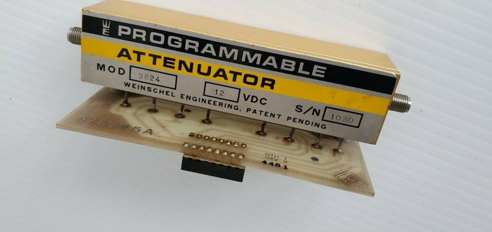 Weinschel Programmable Attenuator for 16 pin IC Chip 9824 12v
