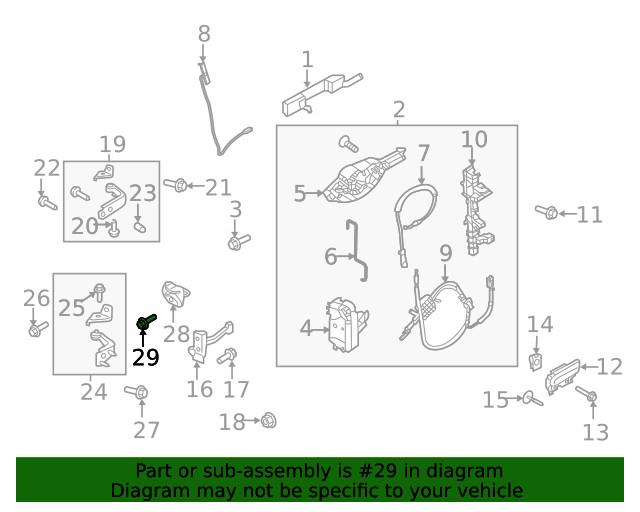 Genuine Ford Striker Bolt W714017-S450B