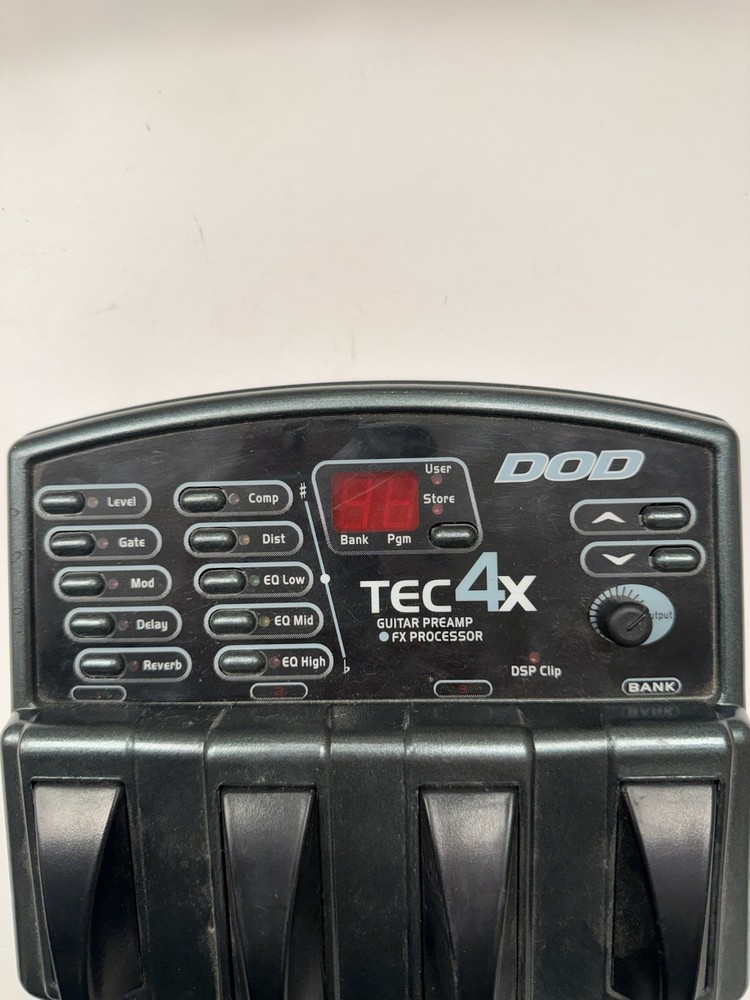 DOD Digitech TEC 4X Guitar Preamp & FX Multi Effects Processor Pedal + PSU