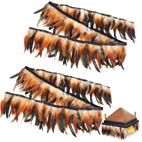 6.5FT Feathers for Chick Brooder Heating Plate,Warm and Secure As 2Pcs 6.5FT