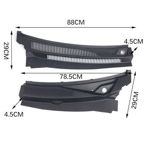 GSRECY Outer Windshield Wiper Cowl Grille Cover Panel Compatible with Compatible
