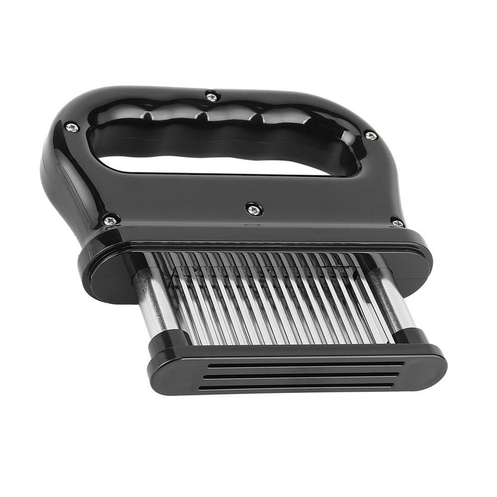 Black 48‑Needles Meat Steak Tenderizer Tool With Handle Kitchen Cooking Acces...