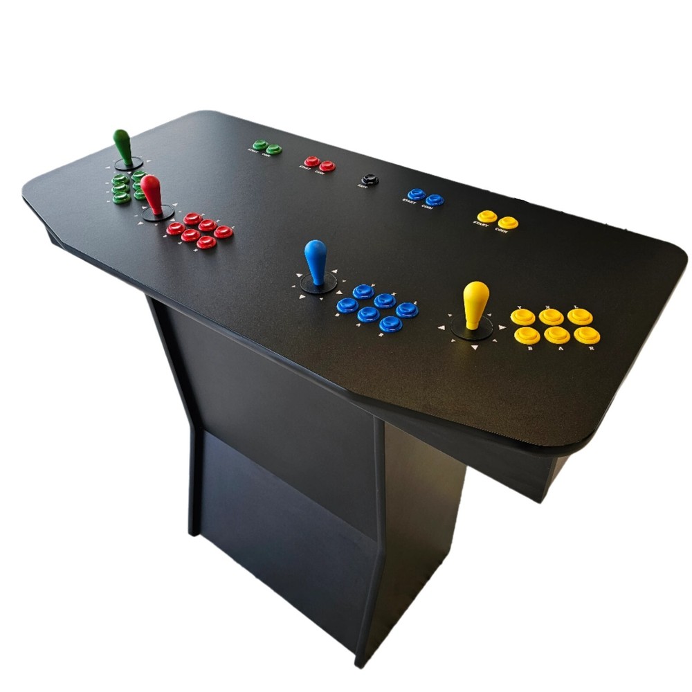 4 Player Arcade Machine Pedestal Cabinet