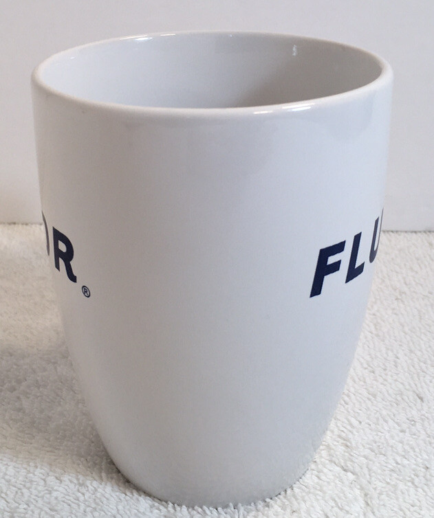 Fluour Construction Engineering White Ceramic Cup
