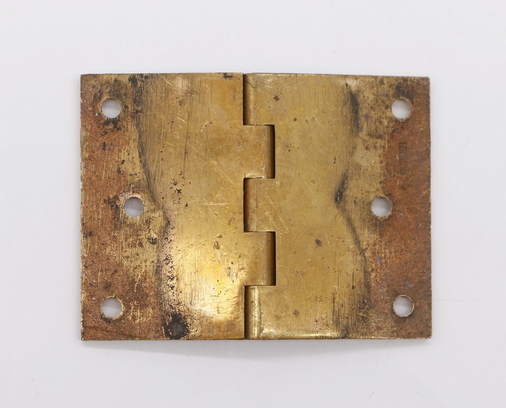 Vintage 4 x 3 Polished Brass Corbin Butt Door Hinge