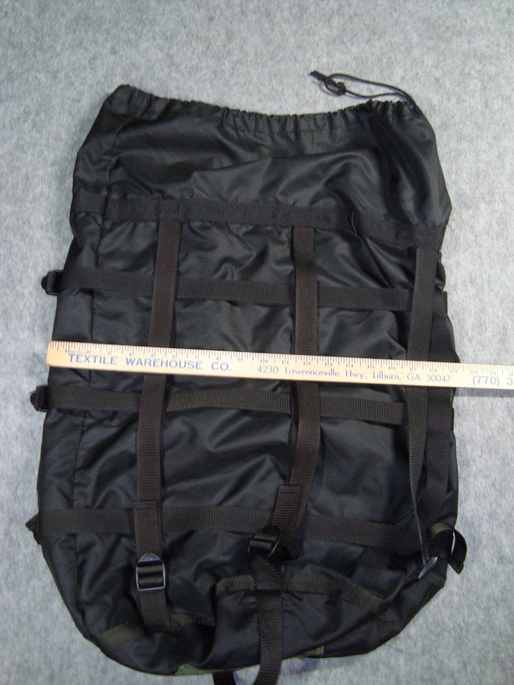 USGI Military Compression Stuff Sack Black 9 Strap Modular Sleep System MSS Bag