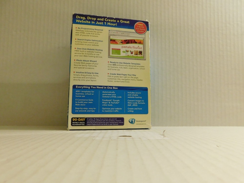 Avanquest WebEasy 8 Professional - Full Version for Windows