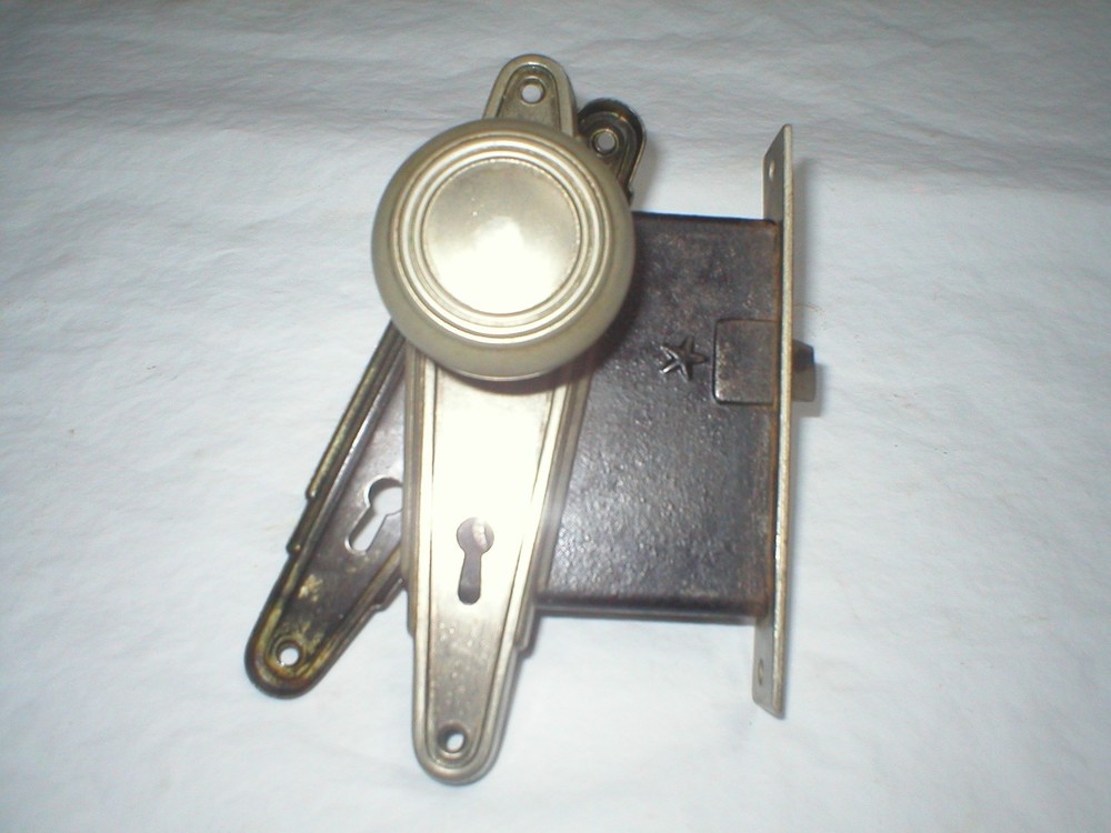 Antique Art Deco Door Hardware Set