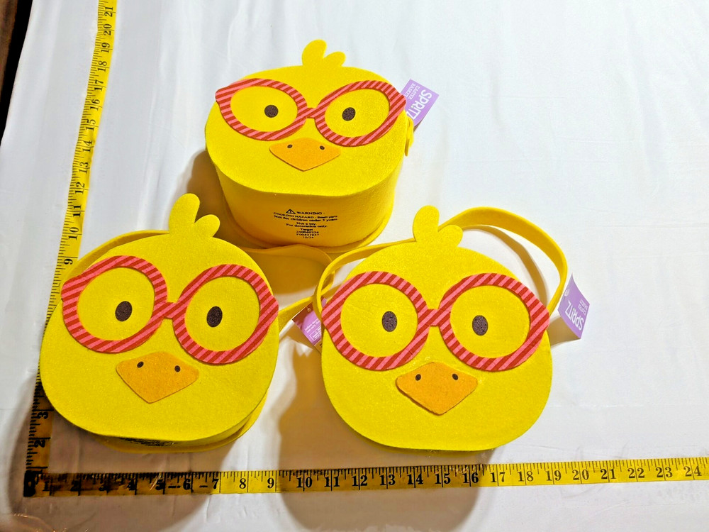 3 Pack Bundle Easter Yellow Chick Gift/Easter Basket - Spritz Free Shipping!!!