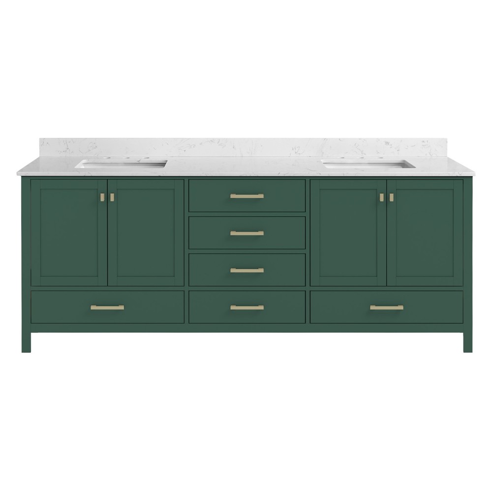 84'' Bathroom Vanity, Solid Wood Frame Bathroom Storage Cabinet, Freestanding