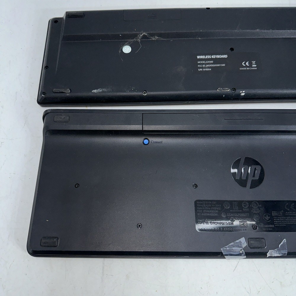 2 Wireless Keyboards NO DONGLE - UNTESTED HP & Unbranded