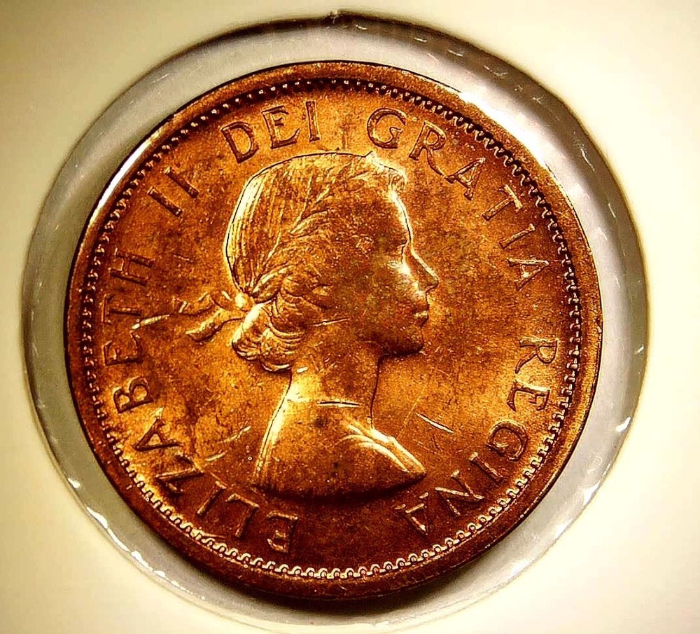 1964 Canada Cent Queen Elizabeth II