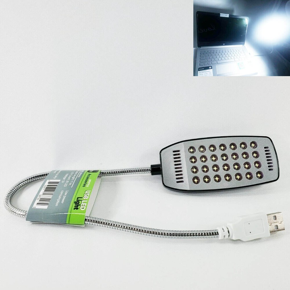 2pcs Office Flexible Bright 28 LED USB Light For Computer Lamp Laptop PC Desk